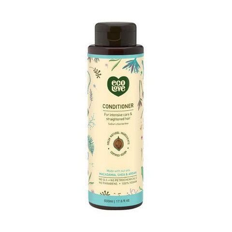 Eco Love, Conditioner For Intensive Care & Straightened Hair, 17.6 Oz Eco Love