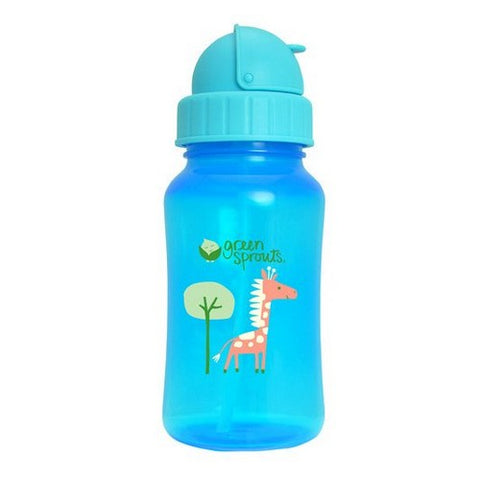 Green Sprouts, Aqua Bottle With Straw Cup, 1 Count Green Sprouts