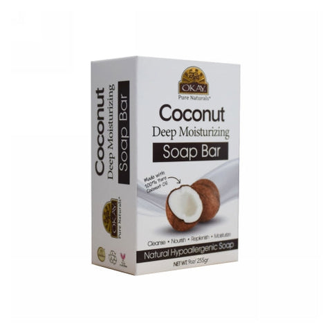 Okay Pure Naturals, Coconut Bar Soap, 9 Oz Okay Pure Naturals