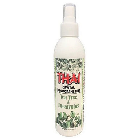 Thai Deodorant Stone, Thai Deodorant Mist Tea Tree Eucalyptus, 8 Oz Thai Deodorant Stone