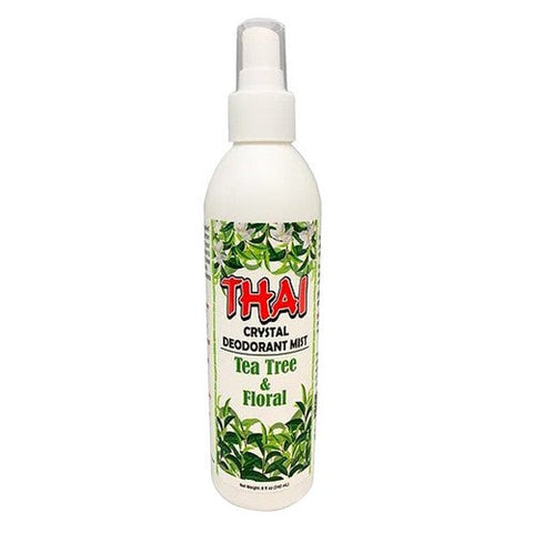 Thai Deodorant Stone, Thai Deodorant Mist Tea Tree Floral, 8 Oz Thai Deodorant Stone