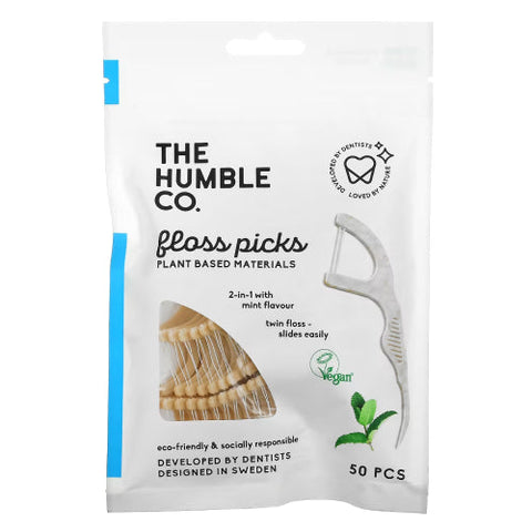 The Humble Co, Dental Floss Picks Mint, 50 Count The Humble Co