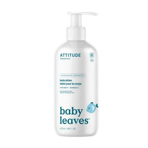 Attitude, Baby Leaves Body Lotion Night Almond Milk, 16 Oz Attitude