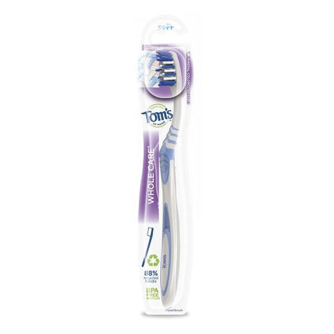 Tom's Of Maine, Whole Care Soft-Bristle Toothbrush, 1 Count Tom's Of Maine