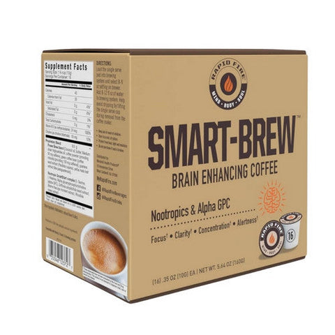 Rapid Fire, Smart Brew Brain Enhancing Nootropics Coffe, 16 Count Rapid Fire