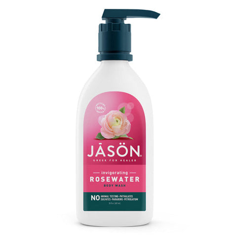 Jason Natural Products, Body Wash Rosewater, 16 Oz Jason Natural Products