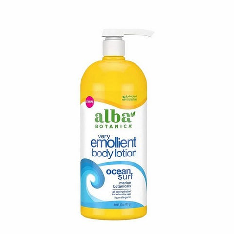 Alba Botanica, Very Emollient Body Lotion Ocean Surf, 32 Oz Alba Botanica