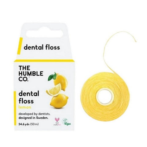 The Humble Co, Dental Floss Lemon 50 M, 54.6 Yards The Humble Co