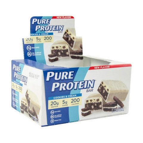 Pure Protein, Pure Protein Bar Cookies & Cream, 6 Count Pure Protein