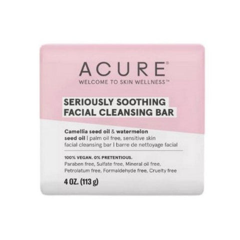 Acure, Seriously Soothing Facial Cleansing Bars, 4 Oz Acure
