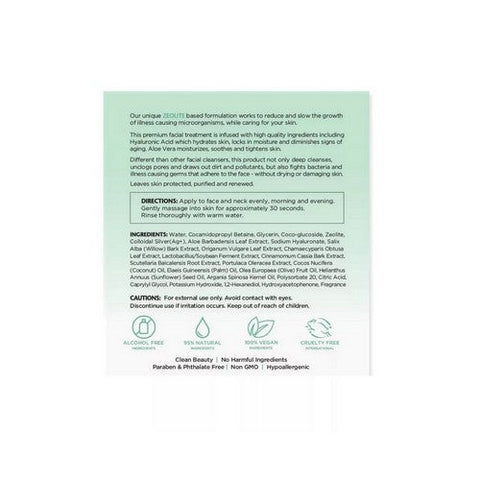 Fortify, Natural Germ Fighting Skincare Purifying And Renewing Facial Cleanser Unscented, 150 ML Fortify