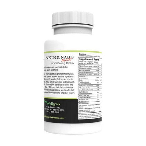 Wellgenix Health, Purvana Hair Skin Nails Max, 90 Caps Wellgenix Health