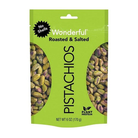 Wonderful Pistachios, Roasted And Salted Shelled Pistachios, 6 Oz Wonderful Pistachios
