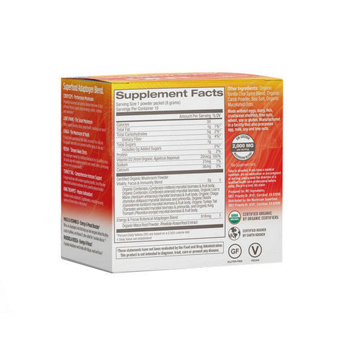 Om Mushrooms, Organic Mushroom Morning Energy Blend, 10 Packets Om Mushrooms