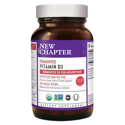 New Chapter, Fermented Vitamin D3, 2000 IU, 30 Veg Tabs New Chapter