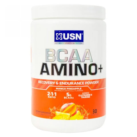 USN, BCAA Amino Plus Mango Pineapple, 30 Servings USN