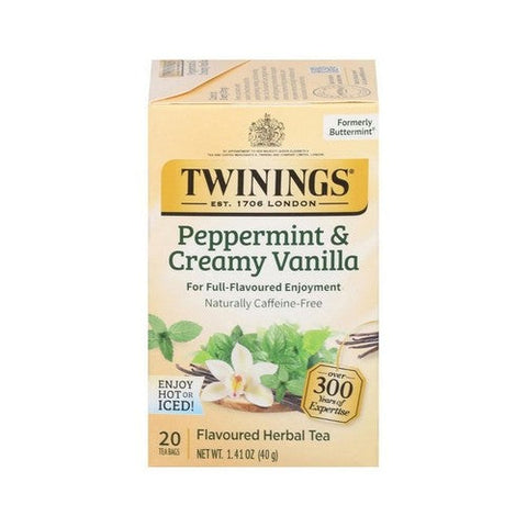 Buttermint Herbal Tea 20 Bags (Case of 6) by Twinings Tea