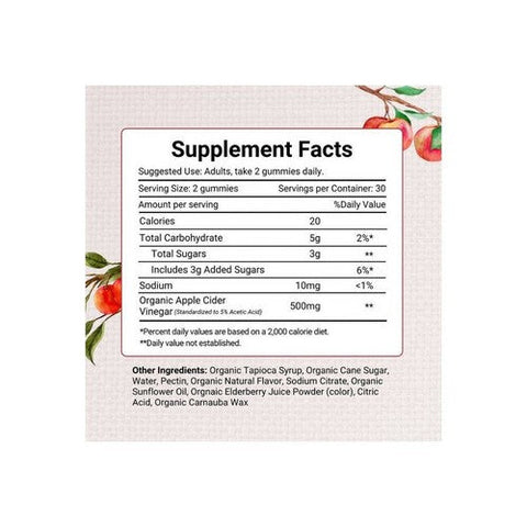 Herbion Naturals, Organic Apple Cider Vinegar Gummies, 60 Count Herbion Naturals