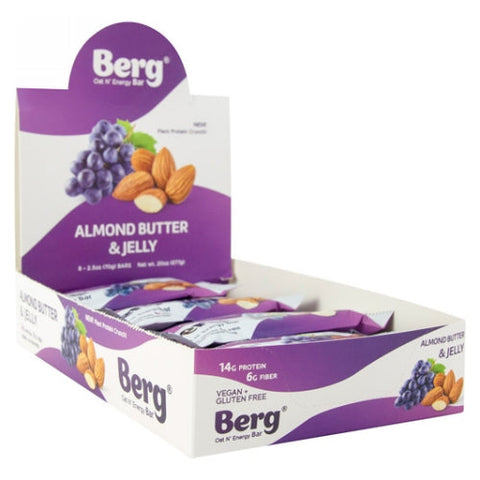 Berg Bites, Berg Bar Almonds Butter & Jelly, 8 Count Berg Bites