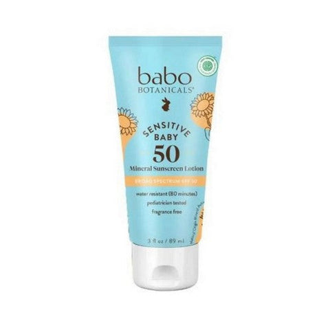 Babo Botanicals, Baby Skin Mineral Sunscreen SPF 50, 3 Oz Babo Botanicals