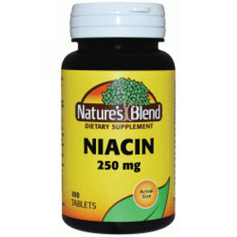 Nature's Blend, Niacin, 250 mg, 100 tabs Nature's Blend