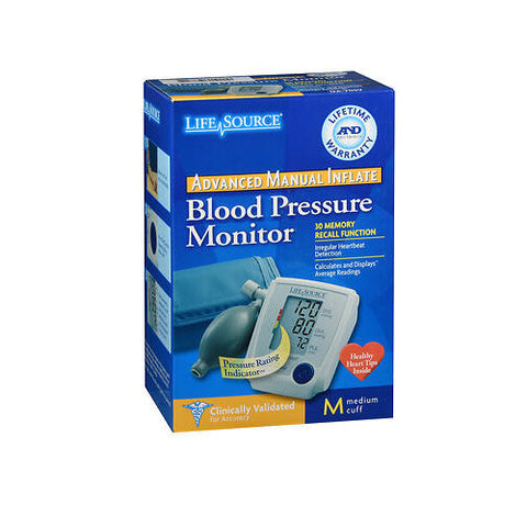 Lifesource, Blood Pressure Monitor Advanced Manual Inflate Medium, 1 Count A & D