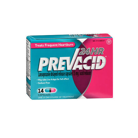 Prevacid, 24 Hr Lansoprazole Acid Reducer Delayed-Release, 15 Mg, 14 Capsules Prevacid