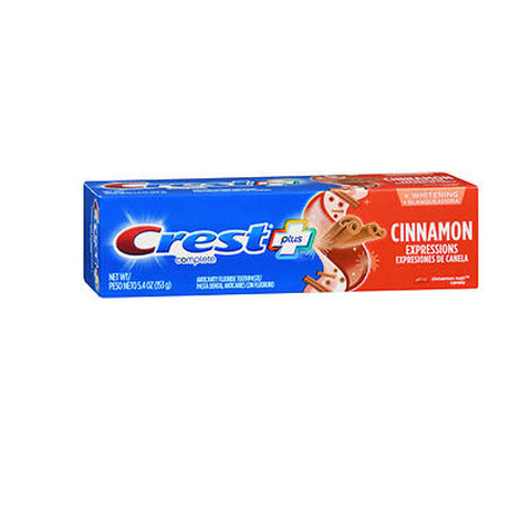 Crest, Complete Plus Cinnamon Expressions Anticavity Fluoride Toothpaste Cinnamon, 5.4 Oz Crest