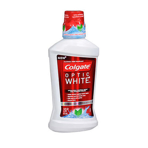Dot Foods Newhall, Optic White Mouthwash Sparkling Fresh Mint, 16 Oz Colgate