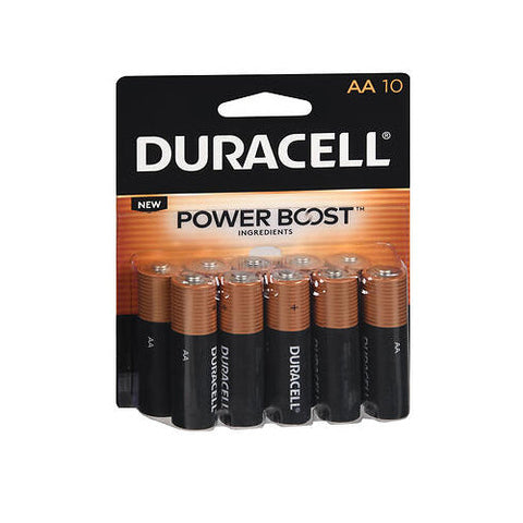 Duracell, Coppertop Alkaline Batteries 1.5 Volt AA, 10 Count Duracell