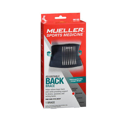 Mueller, Adjustable Back Brace One Size, 1 Count Mueller