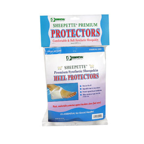 Essential Medical Supply, Synthetic Lambskin Heel Protectors, 1 Count Essential Medical Supply