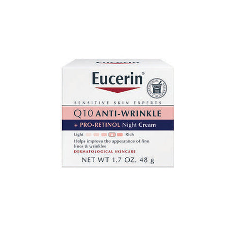 Eucerin, Q10 Anti-Wrinkle + Pro-Retinol Night Cream, 1.7 Oz Eucerin