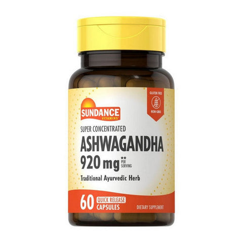 Sundance, Ashwagandha Quick Release, 920 Mg, 60 Caps Sundance