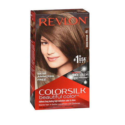 Revlon, Colorsilk Permanent Hair Color 41 Medium Brown, 1 Count Revlon