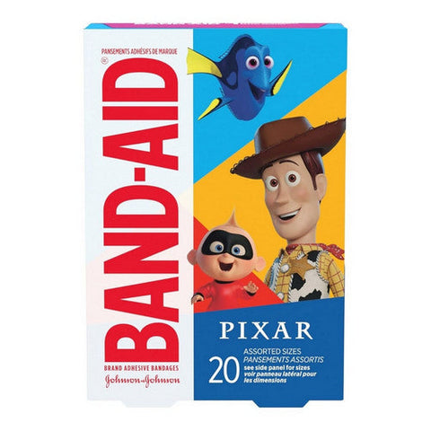Band-Aid, Adhesive Bandages Assorted Sizes Pixar, 20 Count Band-Aid