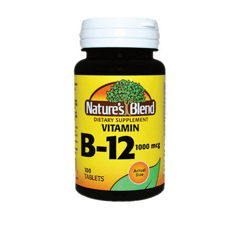 National Vitamin Co Inc, Vitamin B-12 Cyanocobalamin, 1,000 mcg, 100 Tabs National Vitamin Co Inc