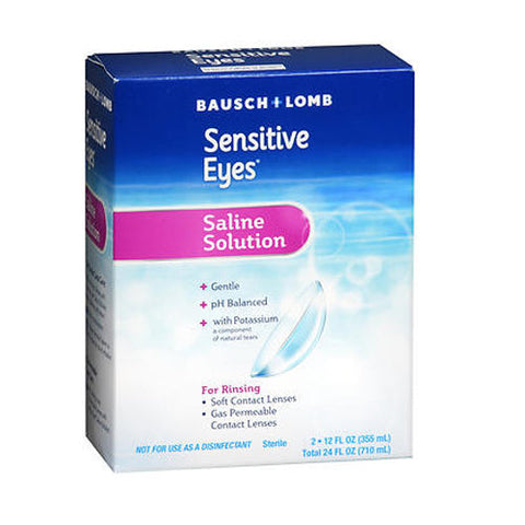Bausch + Lomb, Gentle Sensitive Eyes Saline Solution, 24 Oz Bausch + Lomb