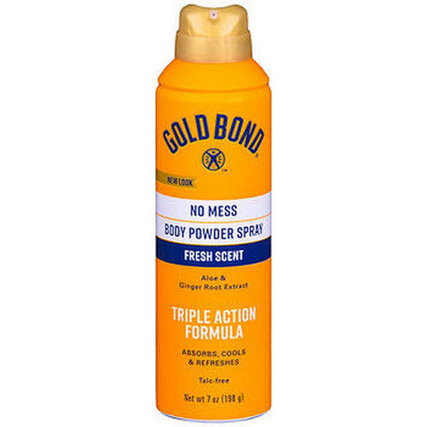 Gold Bond, No Mess Body Powder Spray Fresh, 7 Oz Gold Bond
