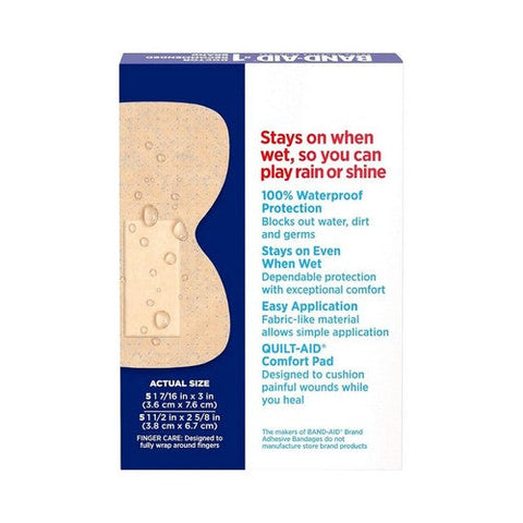 Band-Aid, Water Block Flex Adhesive Bandages Assorted Sizes Knuckle & Fingertip, 10 Count Band-Aid
