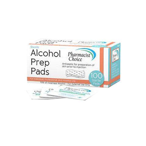 Simple Diagnostics, Pharm Choice Alcohol Prep Pads, 100 Count Simple Diagnostics