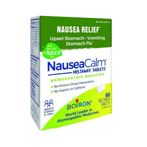 Boiron, NauseaCalm Tablets Nausea Relief-Upsets Stomach-Stomach Flu, 60 Tabs Boiron