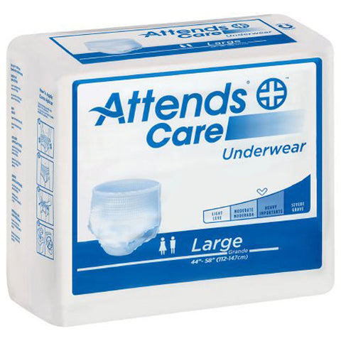Attends, Care Adult Moderate Absorbent Underwear Large White, Count of 25 Attends