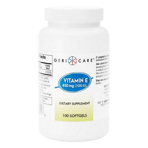 Sunmark, Geri-Care Vitamin E Supplement, 100 Tablets Sunmark