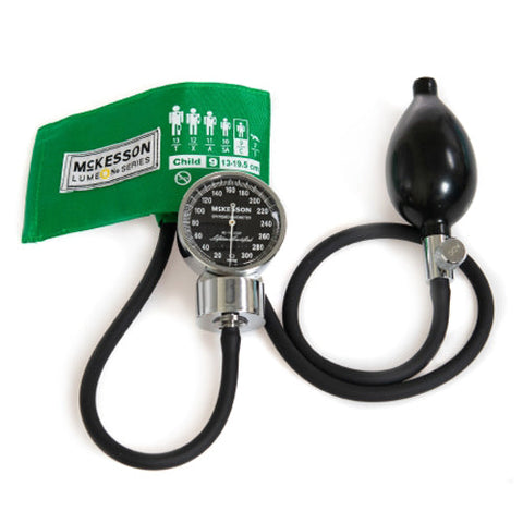 McKesson, Aneroid Sphygmomanometer Unit Pediatric Cuff Nylon Cuff 13 - 19.5 cm 01-700-9CGRGM, Box Of 1 McKesson