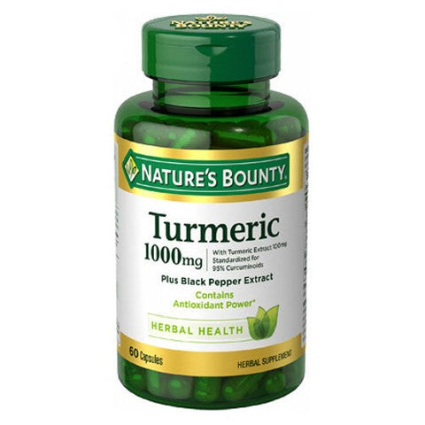 Nature's Bounty, Turmeric with Bioperine, 1,000mg, 60 Count Nature's Bounty