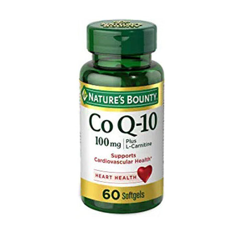 Nature's Bounty, CoQ10 Plus (with L carnitine), 100mg, 60 Count Nature's Bounty