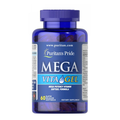 Puritan's Pride, Mega Vita Gel, 60 Softgels Puritan's Pride