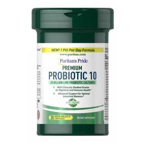 Puritan's Pride, Premium Probiotic 10, 30 Capsules Puritan's Pride