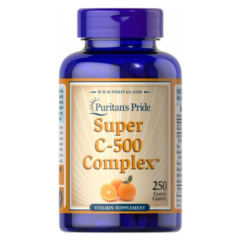 Puritan's Pride, Vitamin C-500 Complex, 250 Coated Caplets Puritan's Pride